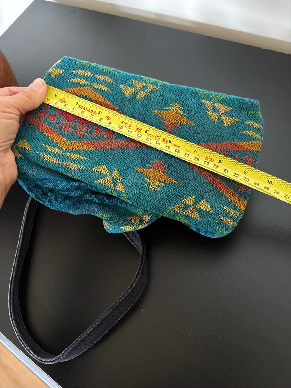 Vintage Pendleton Wool Western Diamond Desert Navajo Native American Travel Bag - Picture 12 of 16